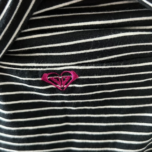 Roxy Strapless Maxi Dress. Medium.Navy Blue and White Stripes. - Picture 4 of 5